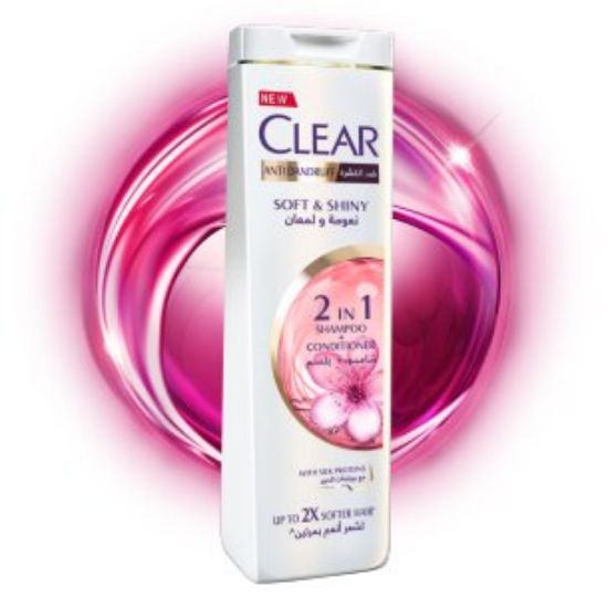 صورة clear soft & shiny shampoo + conditioner 600 ml 